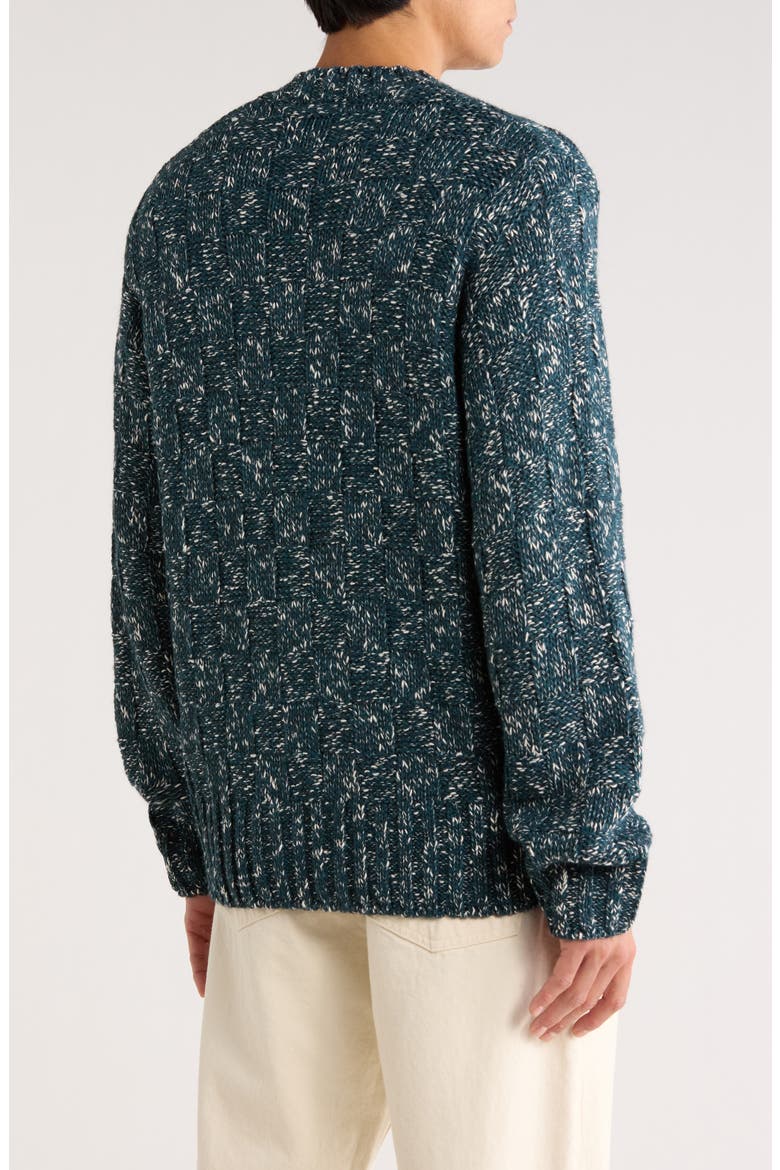 Kyloe Sweater, Alternate, color, DEEP LAGOON HEATHER
