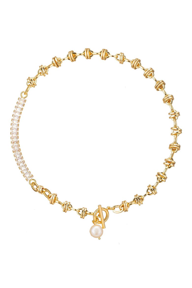 Eliana Two-Tone Necklace, Main, color, GOLD