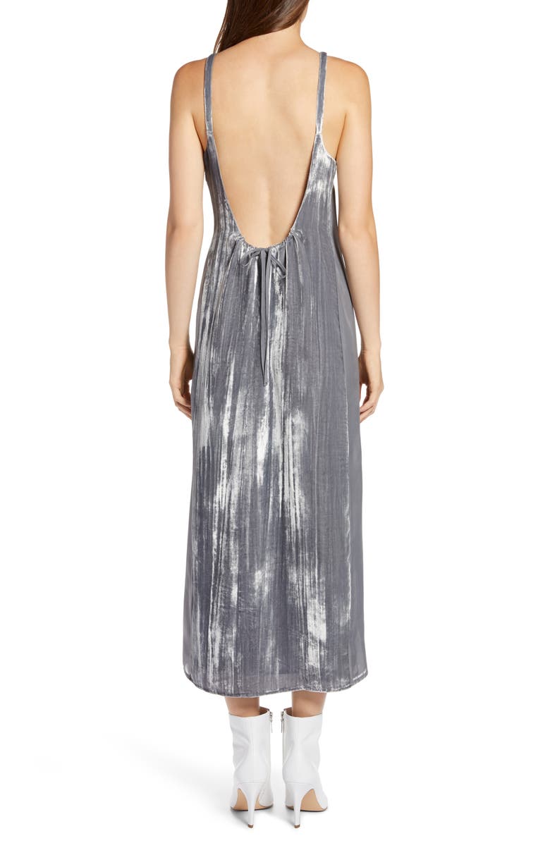 J Brand Alisha Velvet Tank Dress, Alternate, color, 
