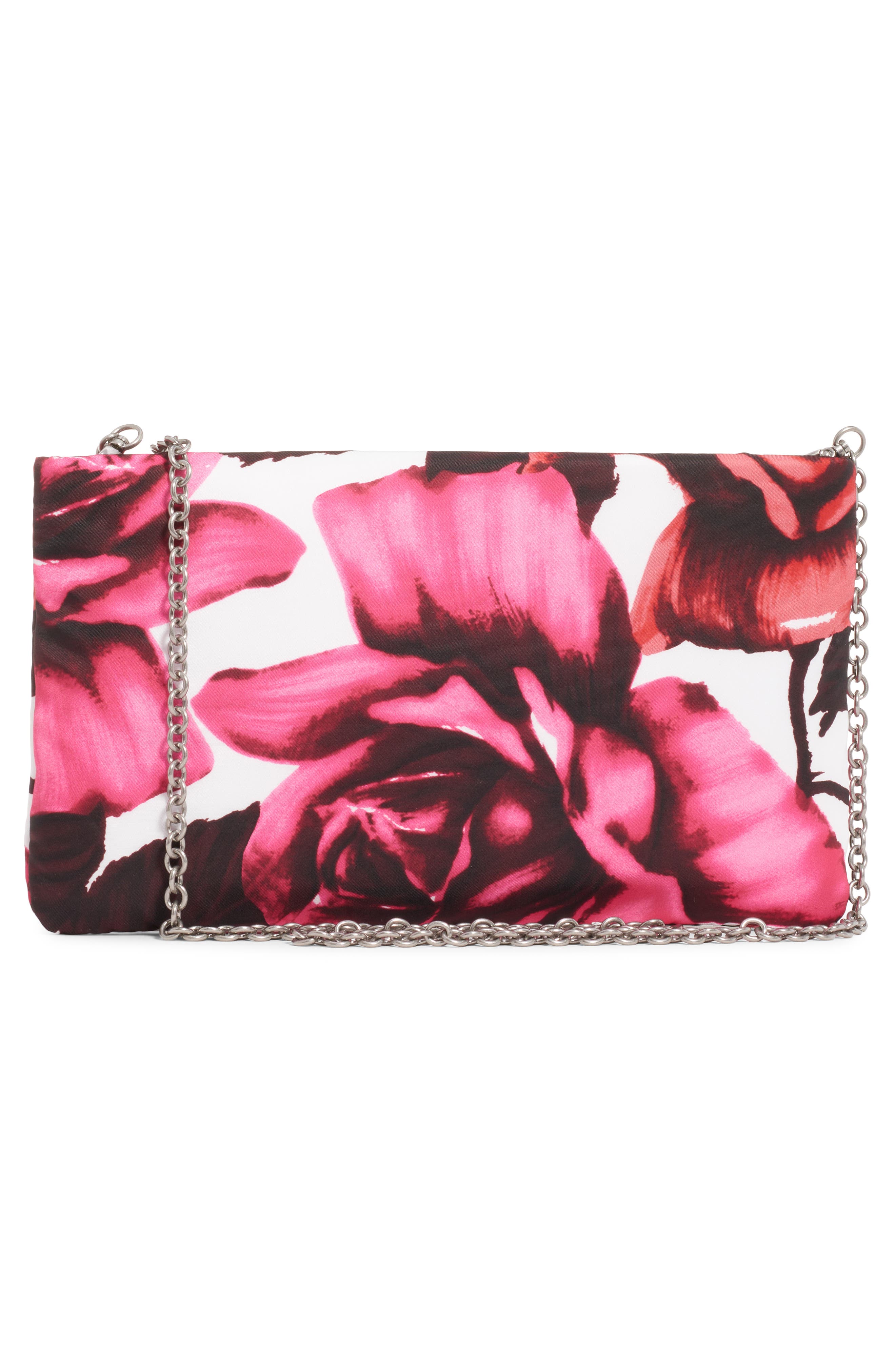 Prada Roses Nylon Shoulder Bag, Alternate, color, 