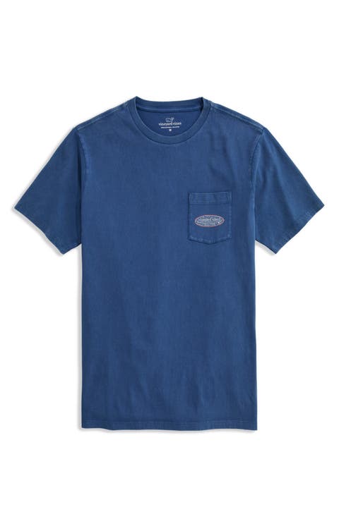 Wave Graphic Pocket T-Shirt