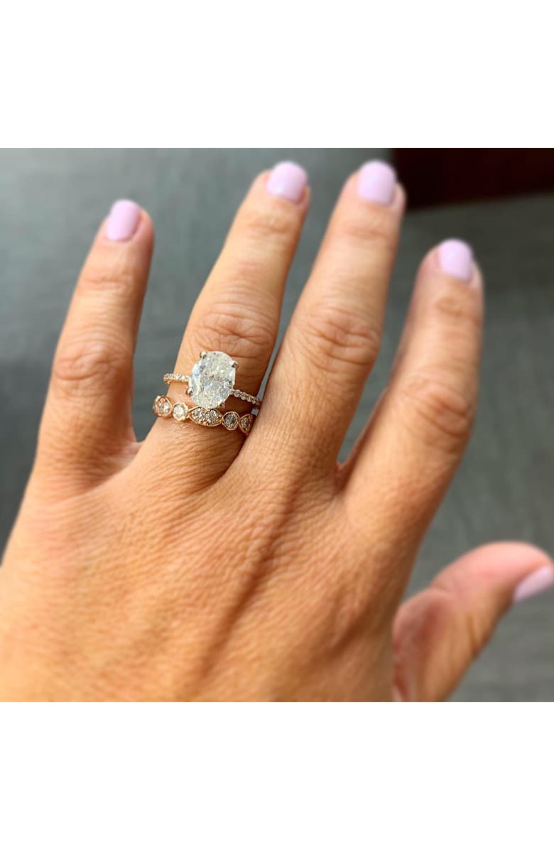 Bliss Diamond 2 3/4Ct Oval Diamond Engagement Wedding Ring Set Gold Lab Grown, Alternate, color,