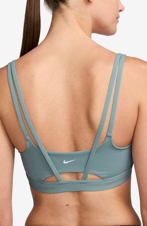 Nike Zenvy Strappy Light-support Padded Sports Bra In Green