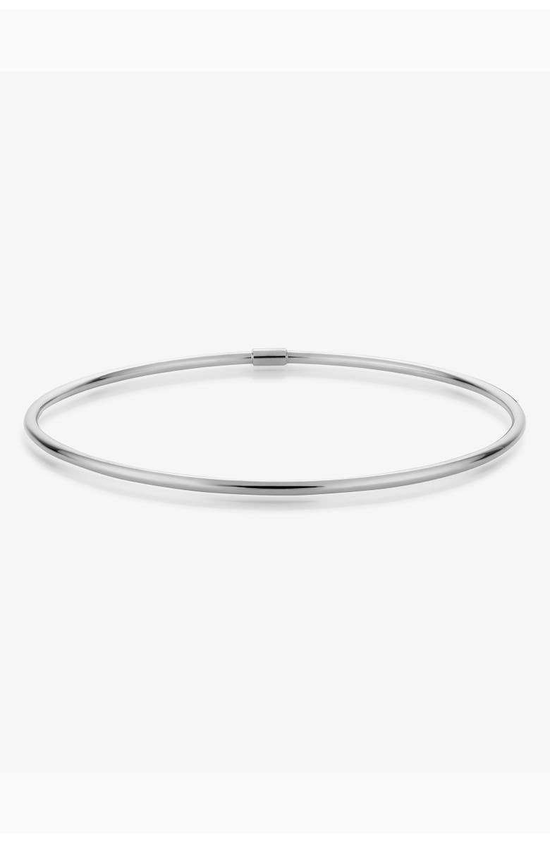 Oradina 14K Gold Everything Bangle Bracelet, Alternate, color, White Gold