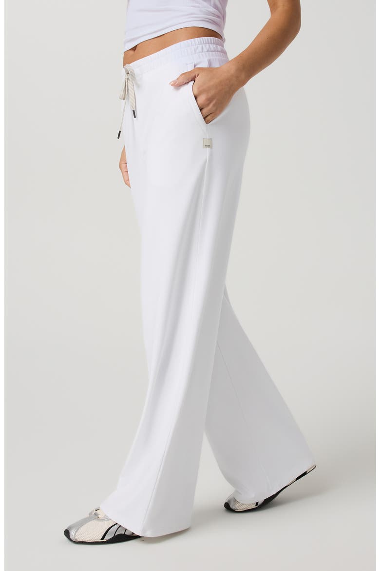 Halo Essential Wide Leg Sweatpants, Alternate, color, WHITE