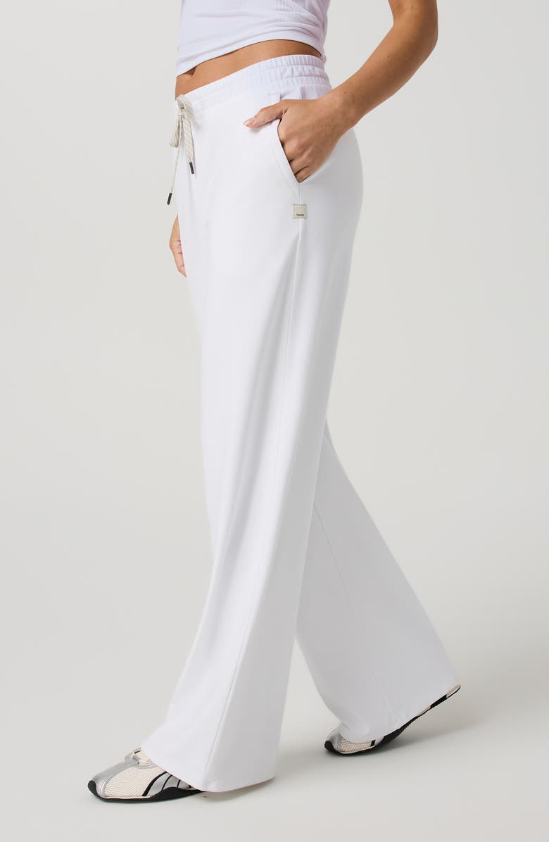 Vuori Halo Essential Wide Leg Sweatpants, Alternate, color, White