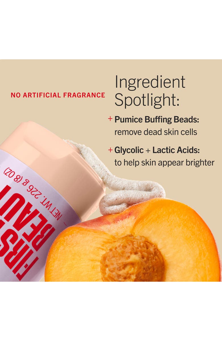 First Aid Beauty KP Bump Eraser Body Scrub with 10% AHA Fresh Peach, Alternate, color, 
