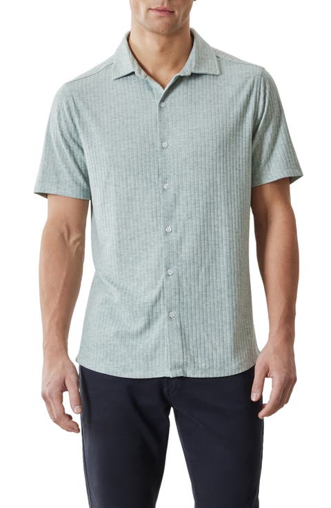 Anton Knit Button-Up Polo