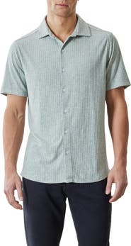 Robert Barakett Anton Knit Button-Up Polo