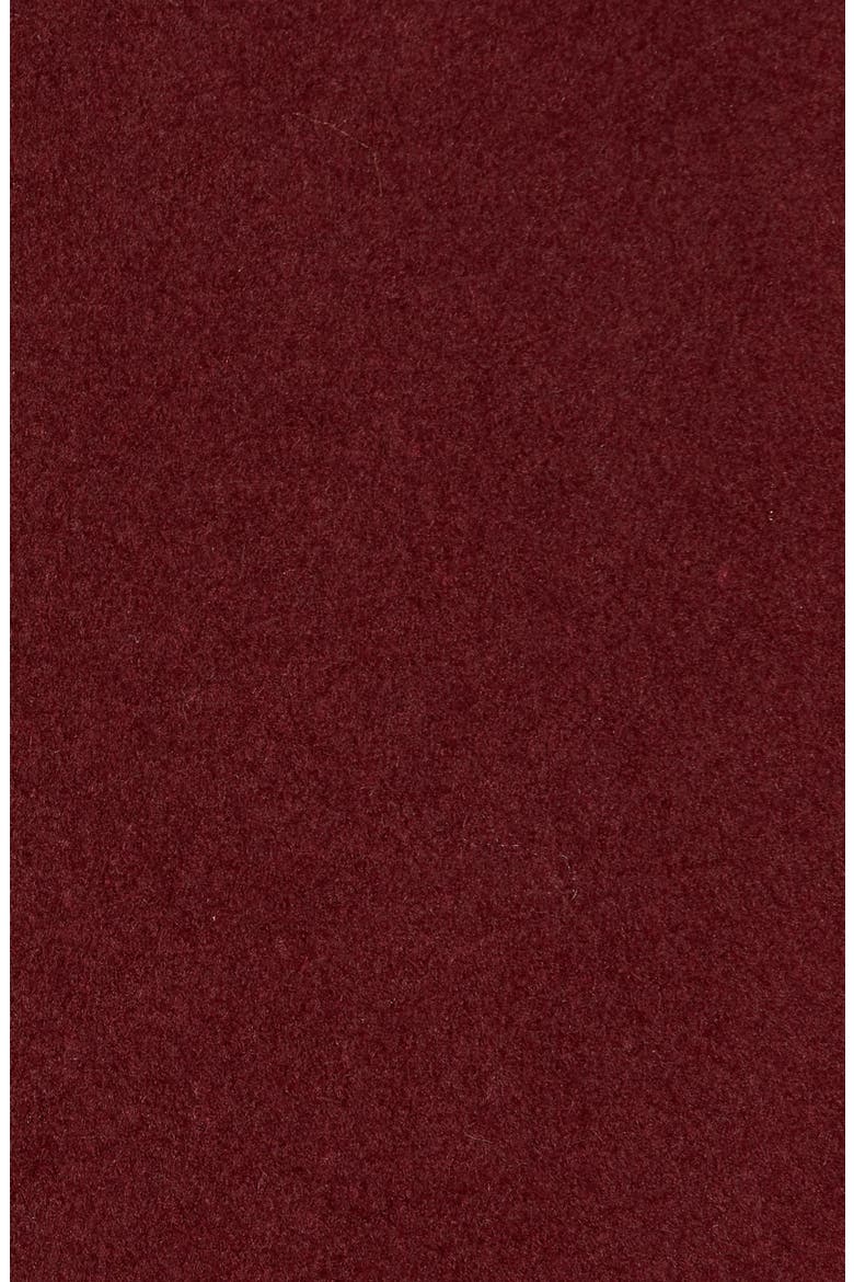 Wool Blend Menswear Coat, Alternate, color, BURGUNDY