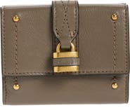 Chloé Mini Paddington Grained Leather Trifold Wallet