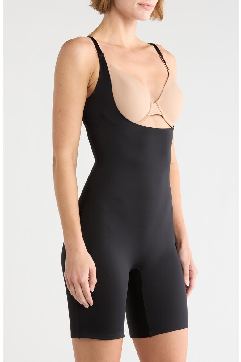 Compression Shapewear Romper, Alternate, color, BLACK