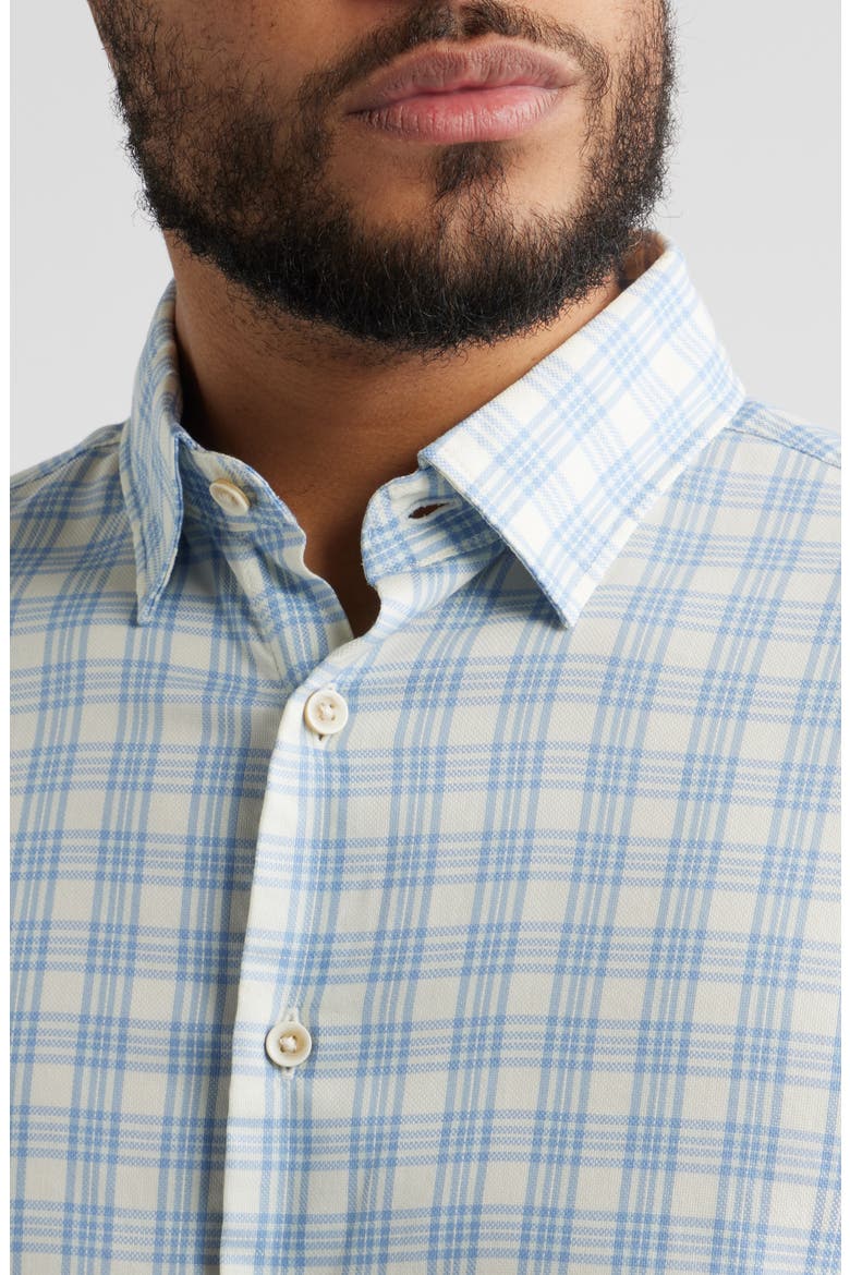 Movement Monterrey Plaid Button-Up Shirt, Alternate, color, OCEAN WHITE PLAID