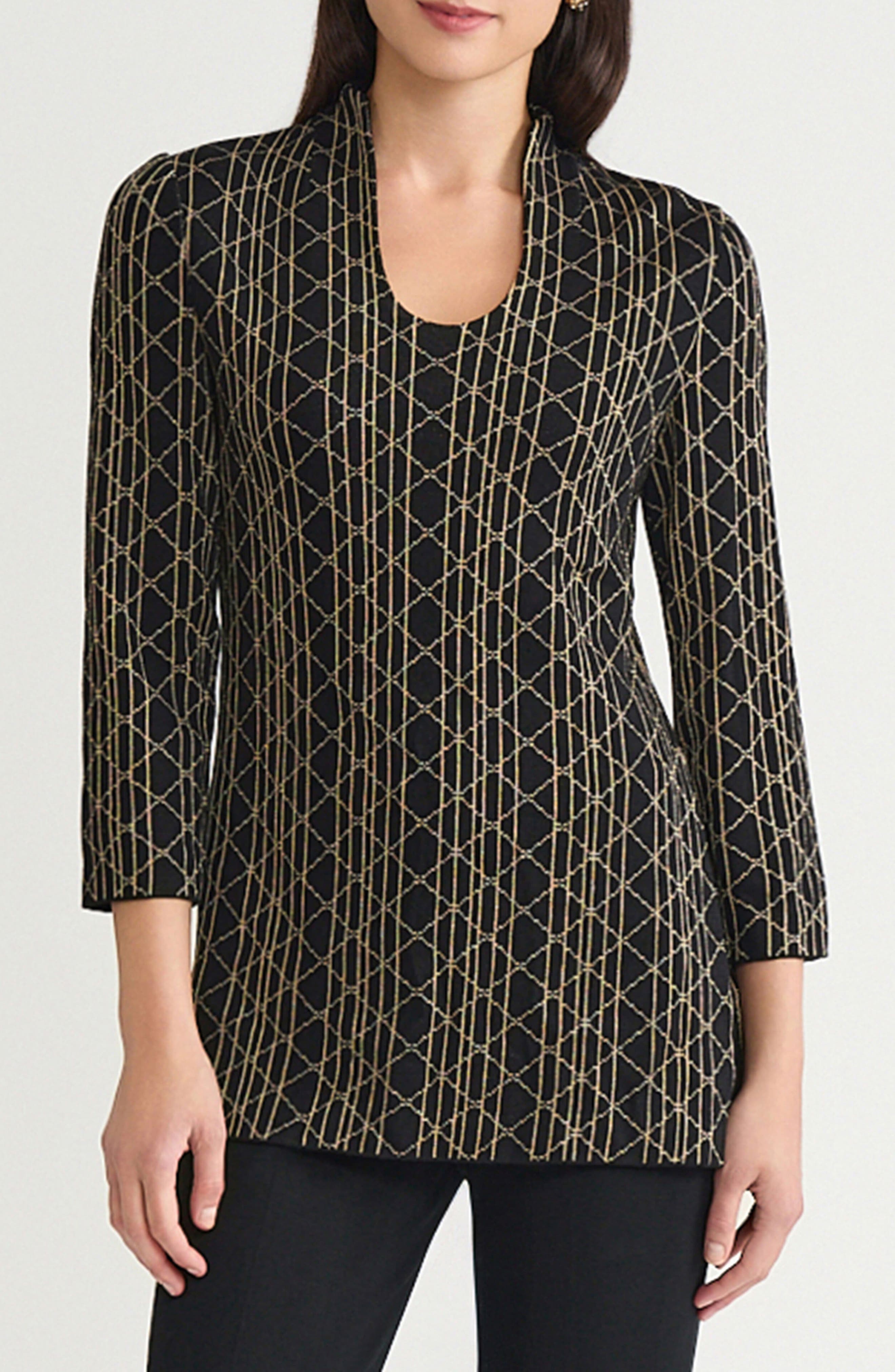Art Deco Metallic Tunic