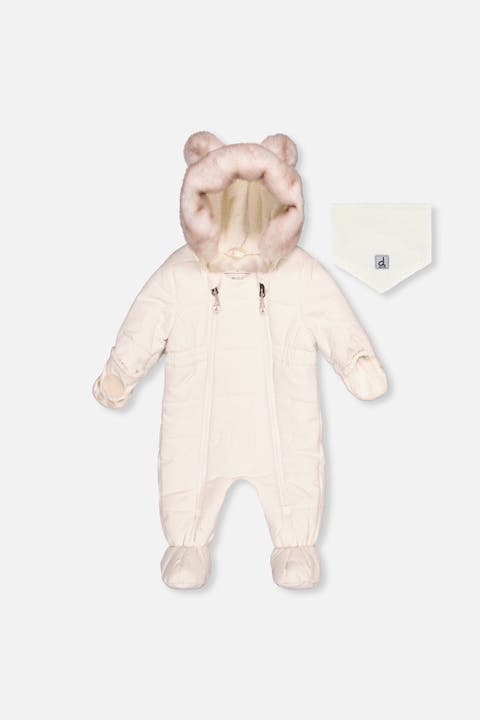 Bear Paw One Piece Fleece Neckwarmer Snowsuit
