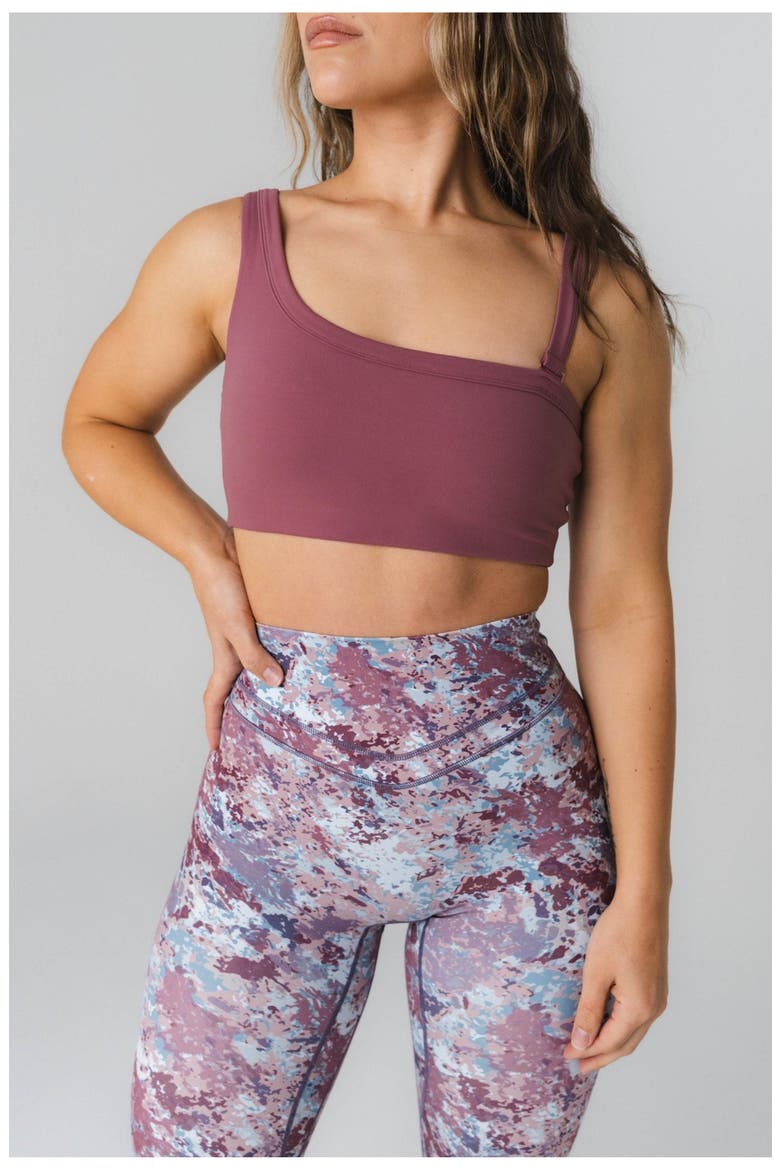 Cloud II Asym Bra, Alternate, color, Mauve