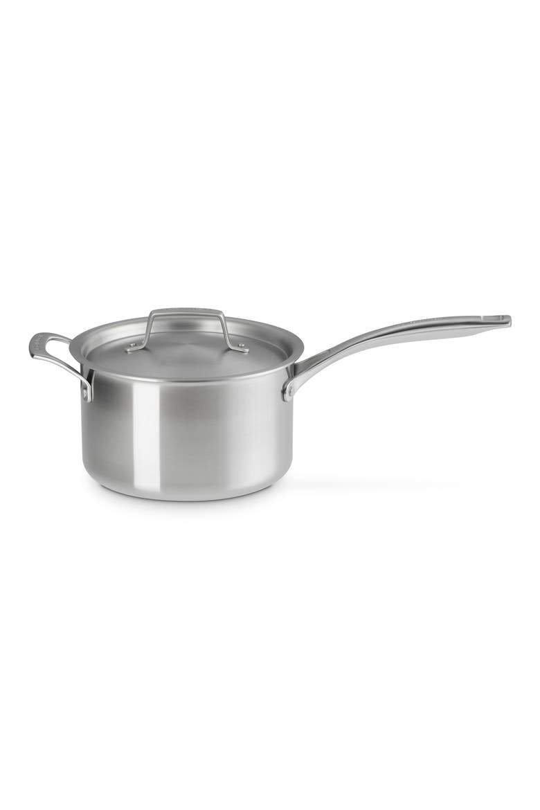 4-Quart Essential Stainless Steel Saucepan, Main, color, STAINLESS STEEL