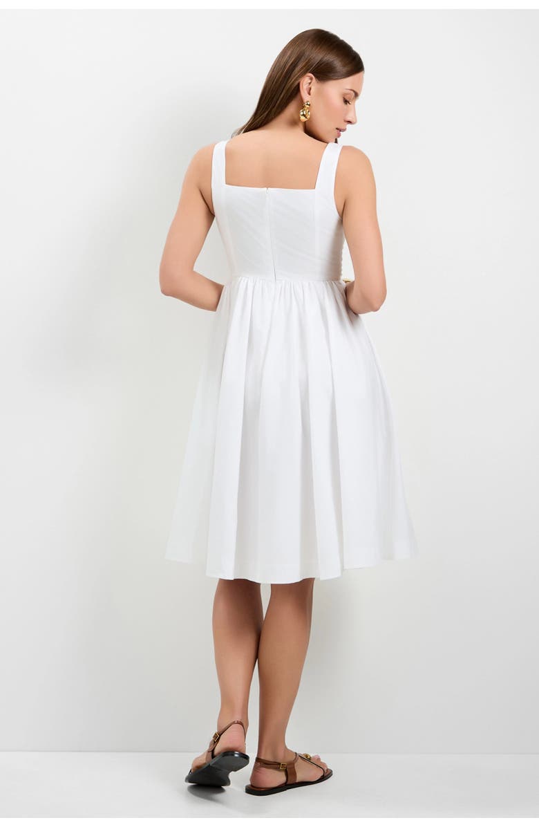 Trina Turk Mirabello Sweetheart Neck Midi Dress, Alternate, color, White