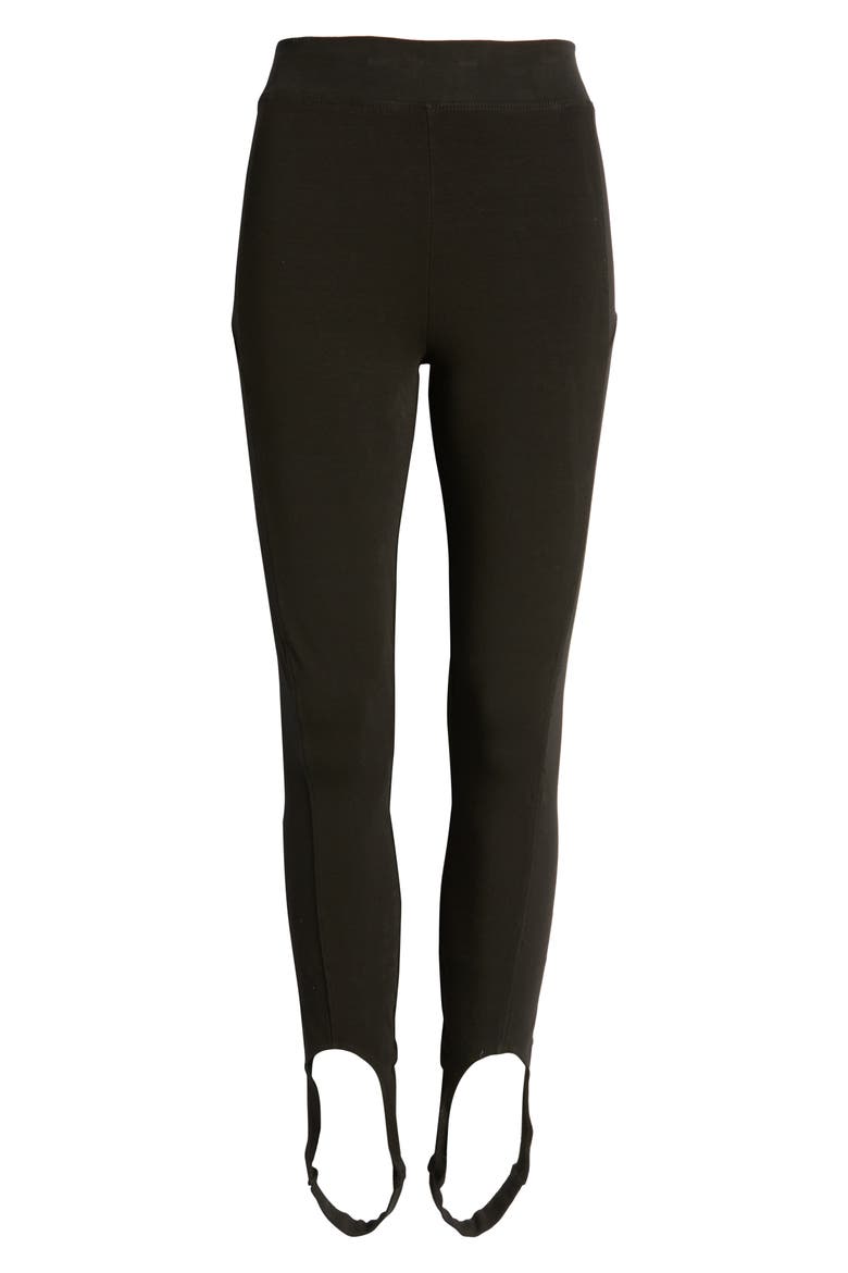 High Waist Stirrup Leggings, Alternate, color, BLACK001