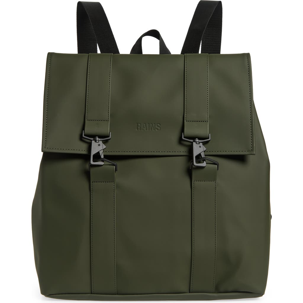 Rains Msn Cargo Waterproof Backpack In Green