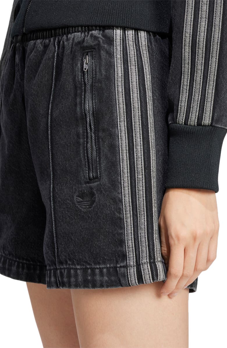 adidas Originals Adicolor Firebird Denim Shorts, Alternate, color, Trublc