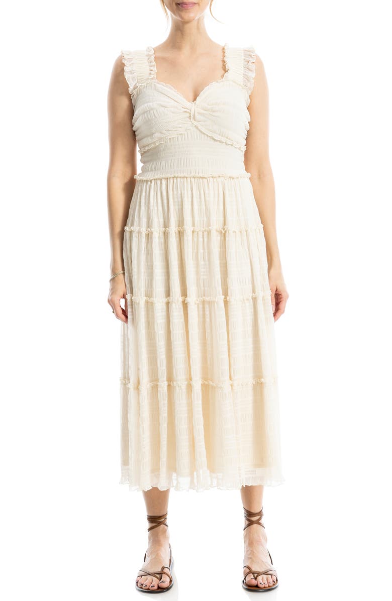 MAX STUDIO Sleeveless Midi Dress, Main, color, Antqwhte-Antique White