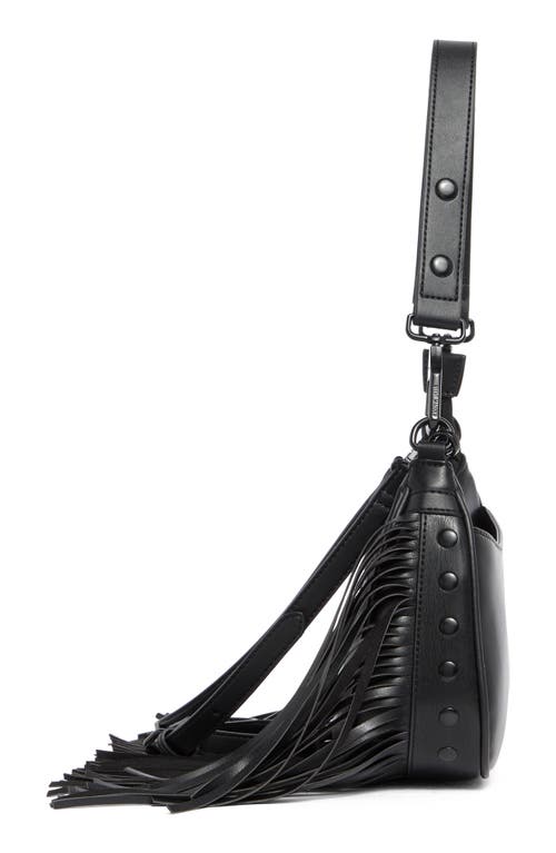 Steve Madden Bcecile Fringe Shoulder Bag In Black