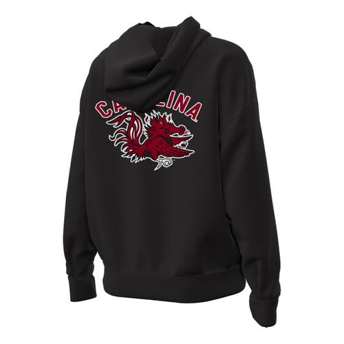 Under Armour Black South Carolina Gamecocks Oversized Gameday Icon Hoodie In Black