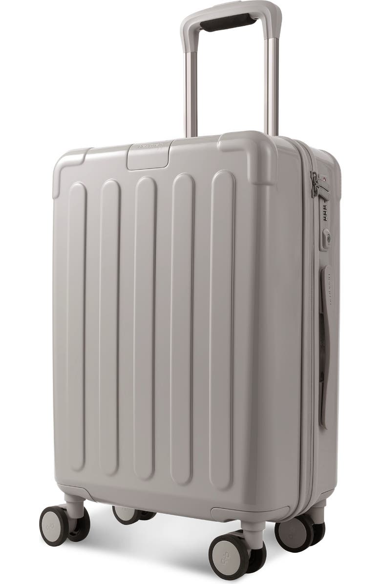 Hedgren Nostos Glossy Spinner Carry-On, Alternate, color, Pebble