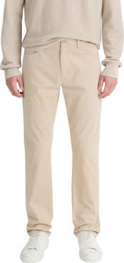 Vince Dylan Slim Fit Peached Stretch Cotton Pants