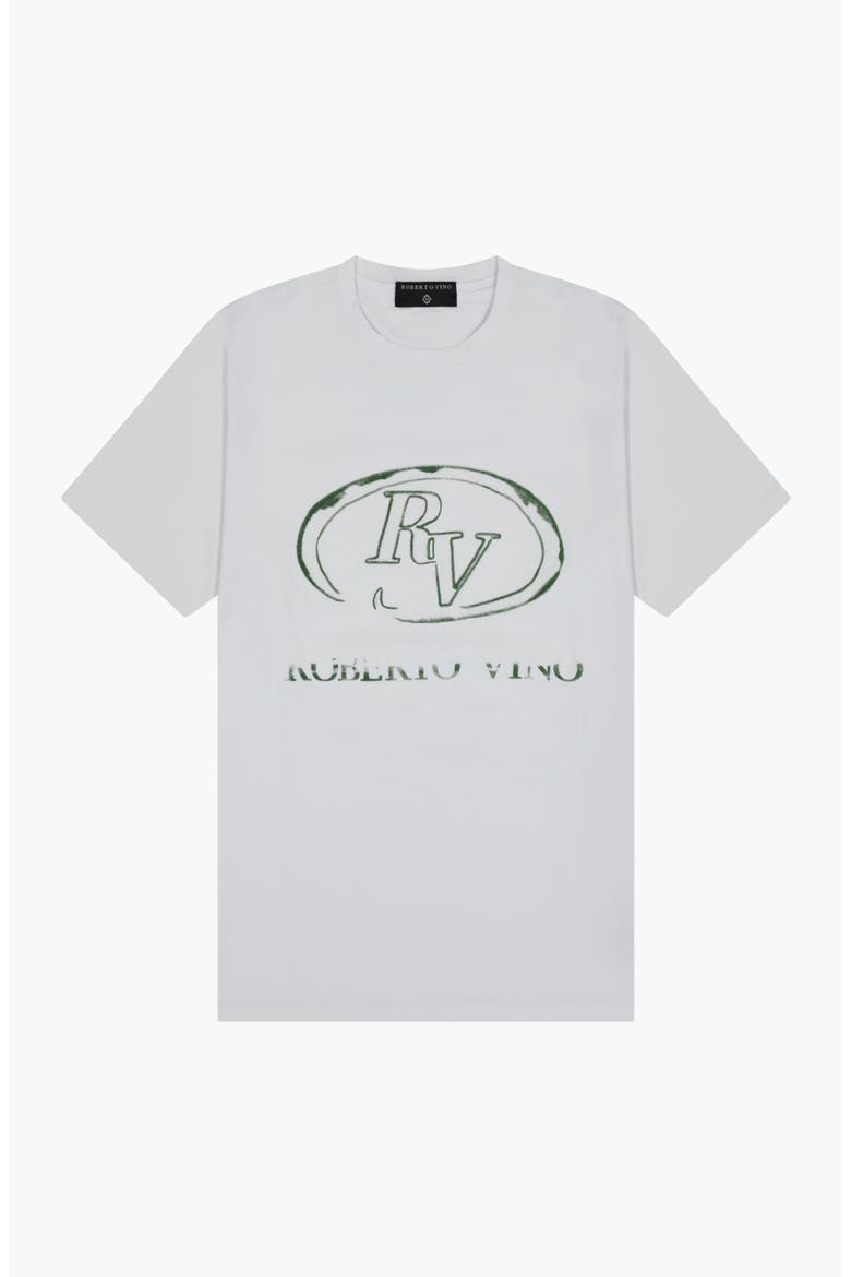 RV Front Circle Slim fit Tee, Alternate, color, White