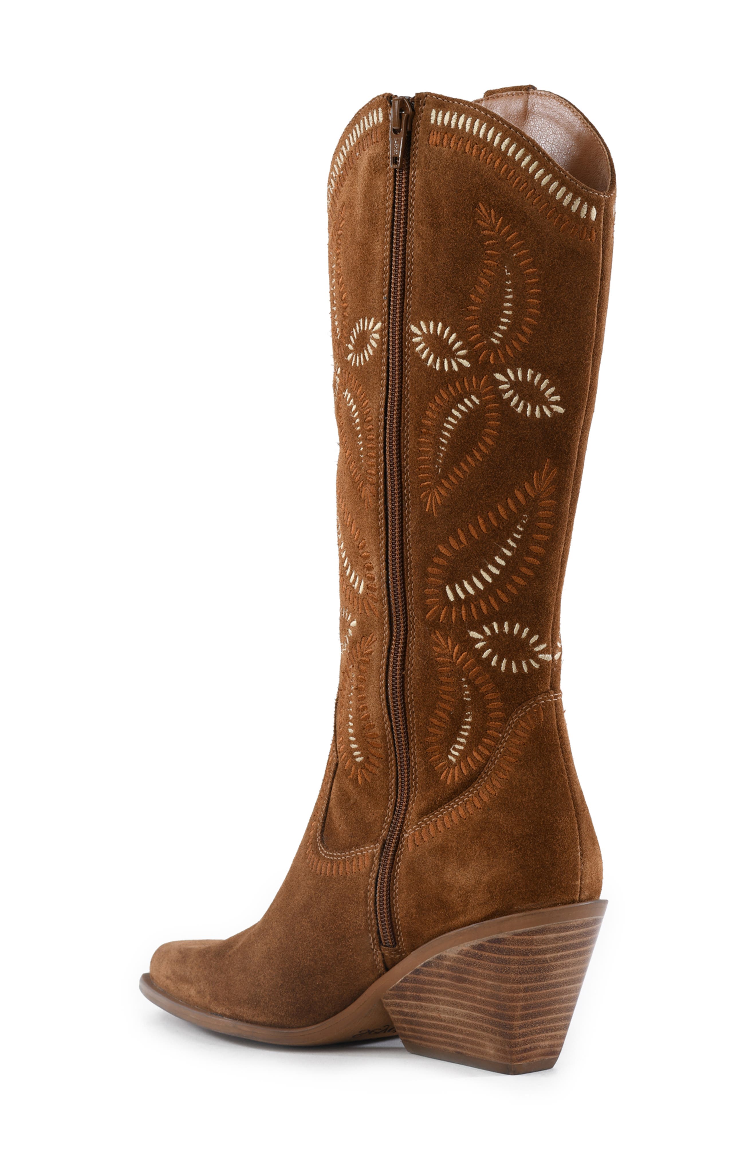 Seychelles Country Star Block Heel Boot, Alternate, color, Brown