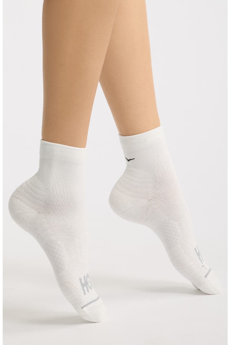 Quarter Run Socks, Main, color, WHITE