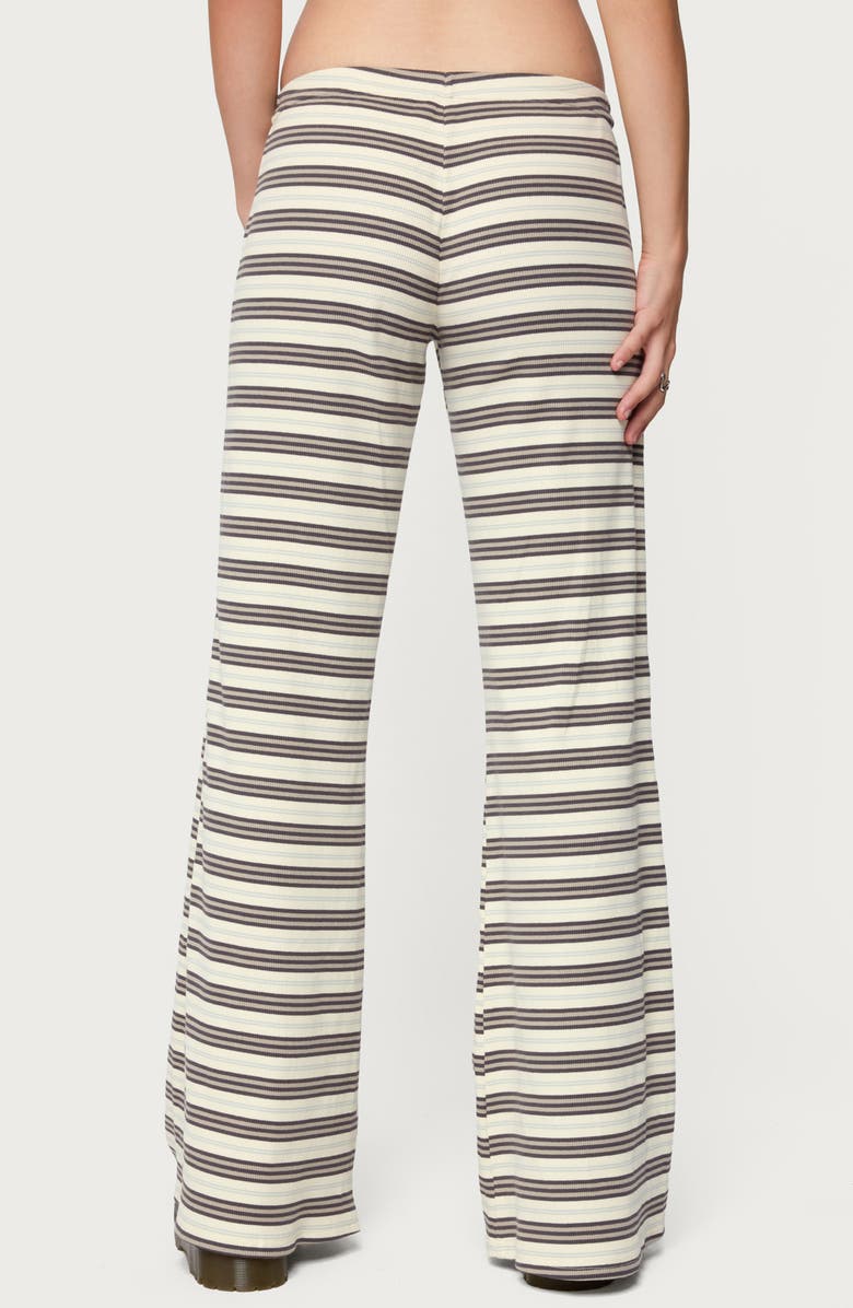 EDIKTED Avalie Stripe Rib Pants, Alternate, color, Mix