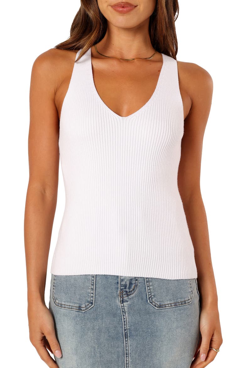 Emily Sweater Tank, Main, color, WHITE