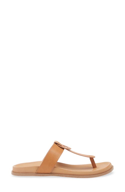 Korks Audie Thong Sandal In Light Tan