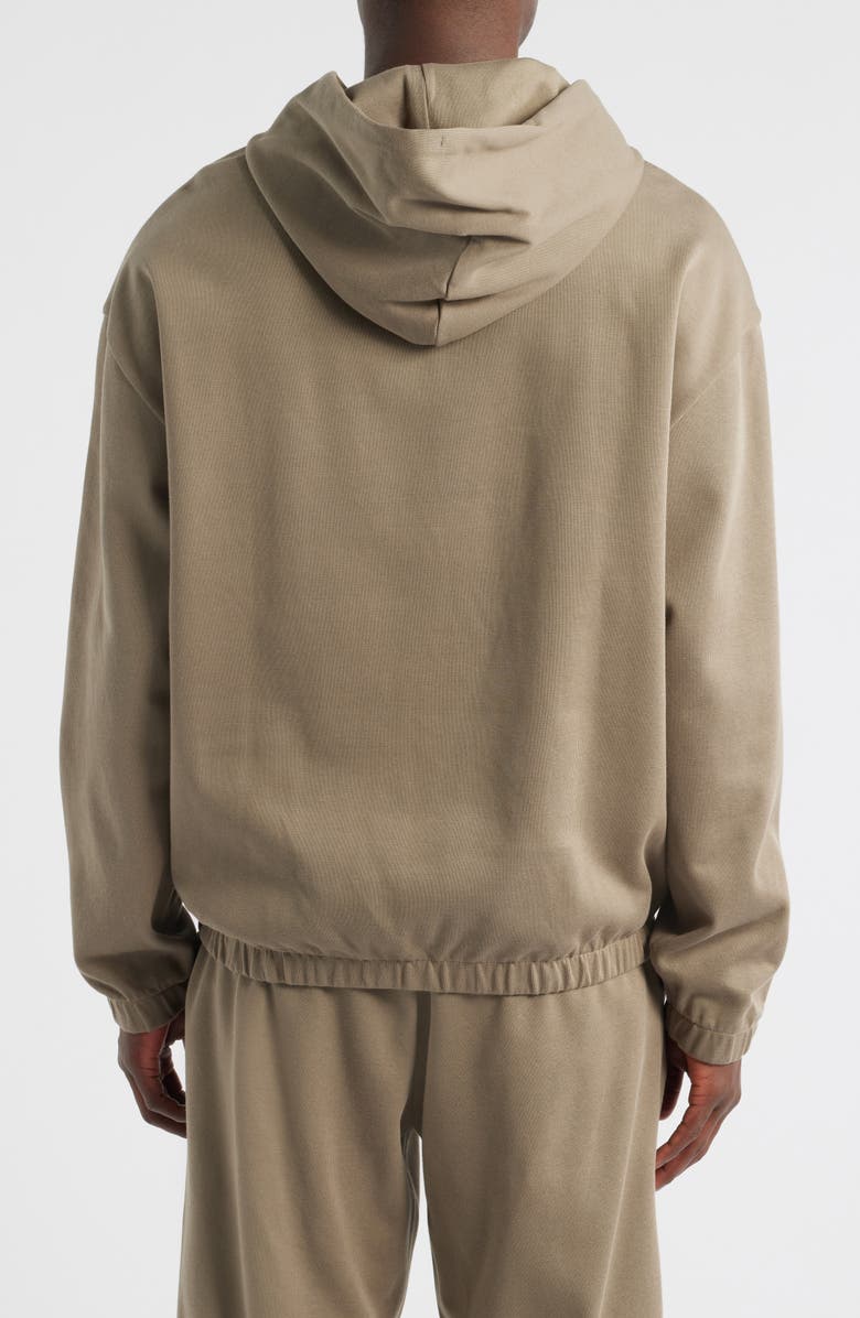 BOSS Stevens Cotton Pullover Hoodie, Alternate, color, Brown