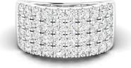 Everlee Four Row Statement Lab Diamond Band in 14K