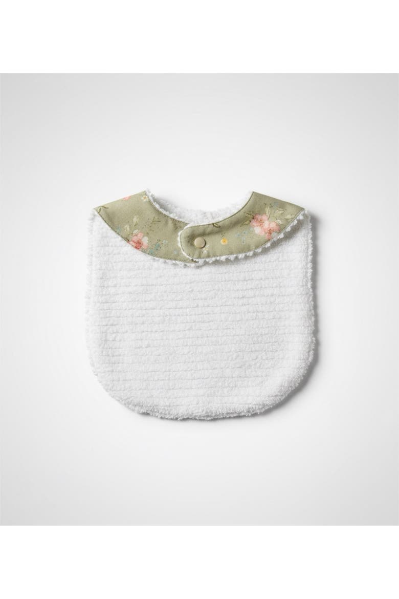 Layette Linen Bib, Alternate, color, Hedgerow Floral