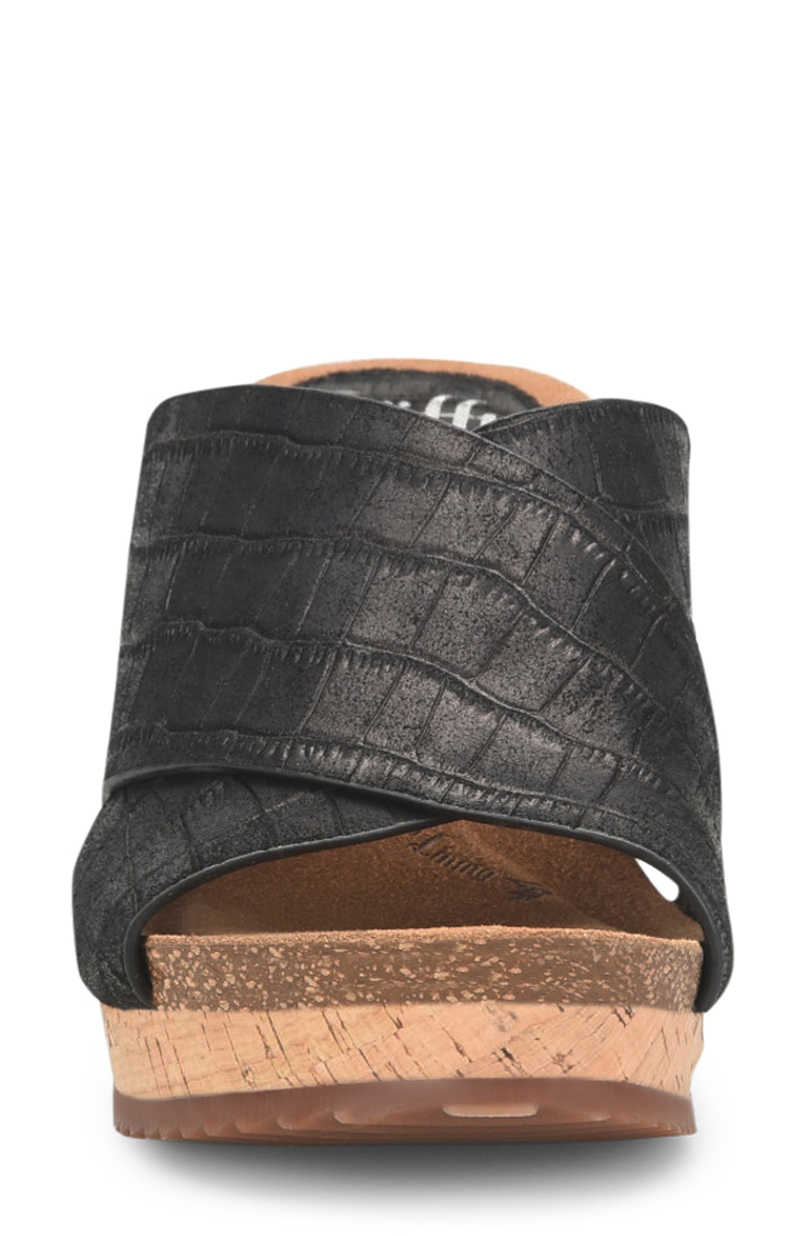 Söfft Ciera Crisscross Wedge Sandal, Alternate, color, 