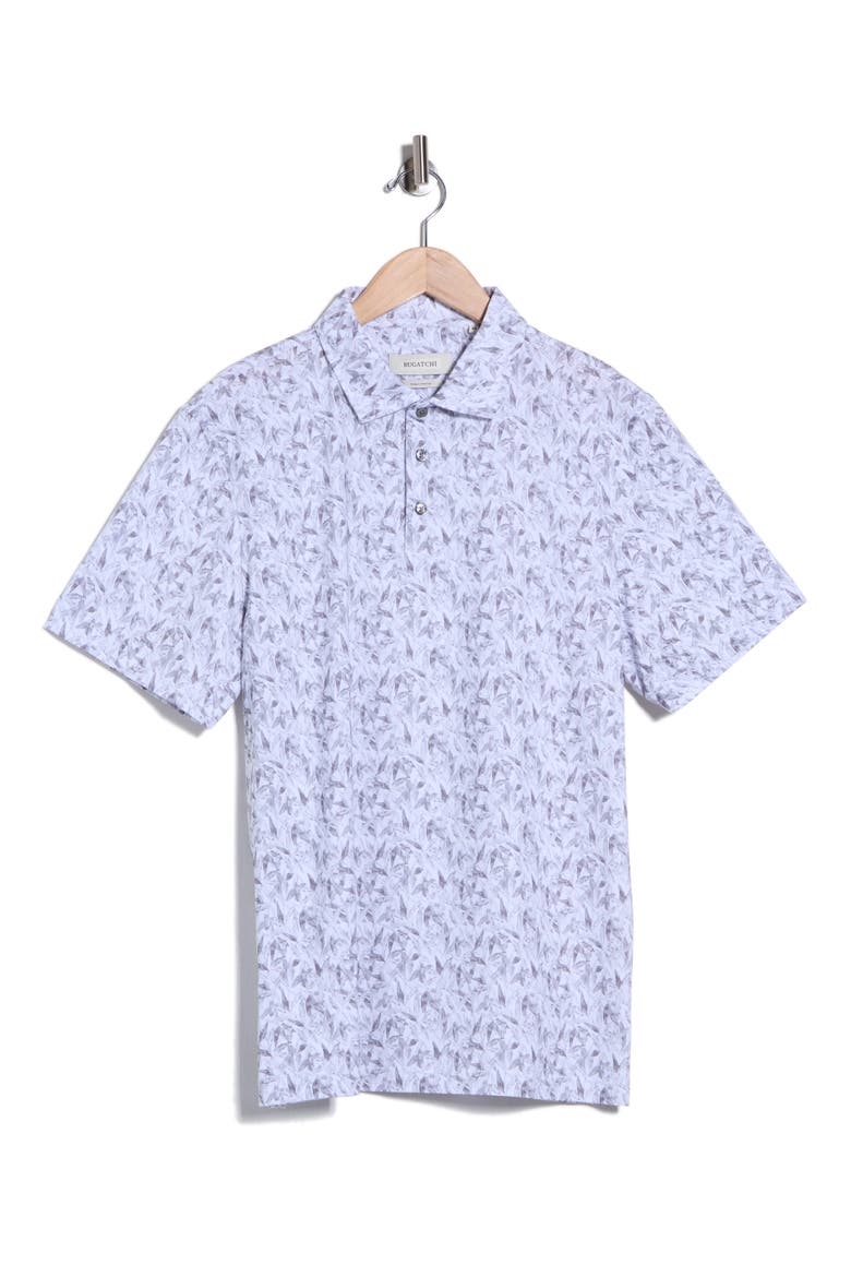 Short Sleeve Knit Polo, Alternate, color, PLATINUM