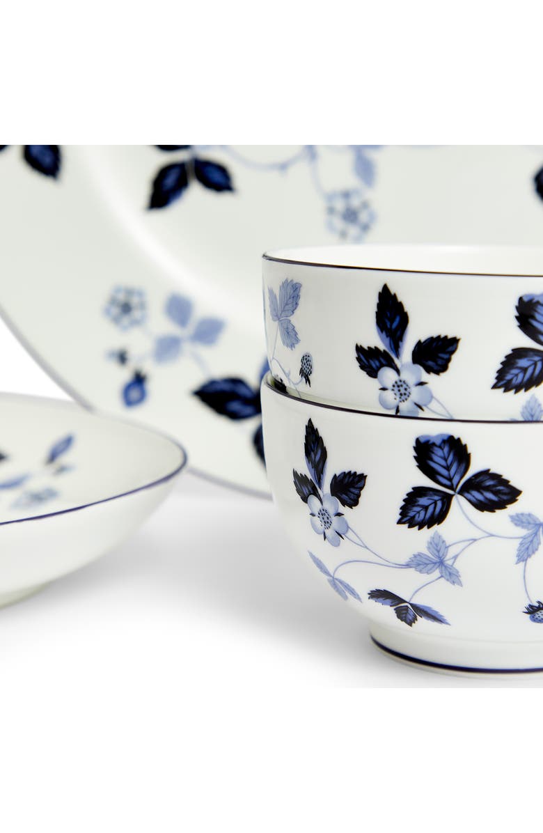 Wedgwood Wild Strawberry 15-Piece Bone China Dinnerware Set, Alternate, color, Blue