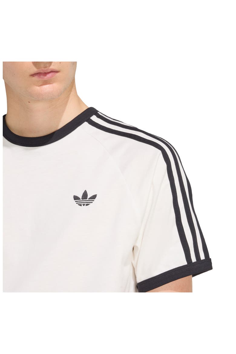 3-Stripes Cotton T-Shirt, Alternate, color, CLOUD WHITE