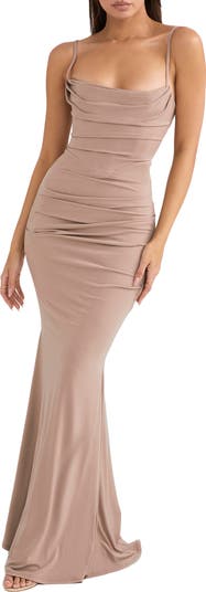 Milena Jersey Corset Maxi Dress