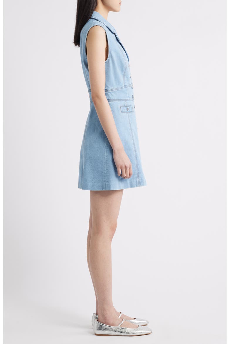 Via Sleeveless Denim Minidress, Alternate, color, JOCELYN