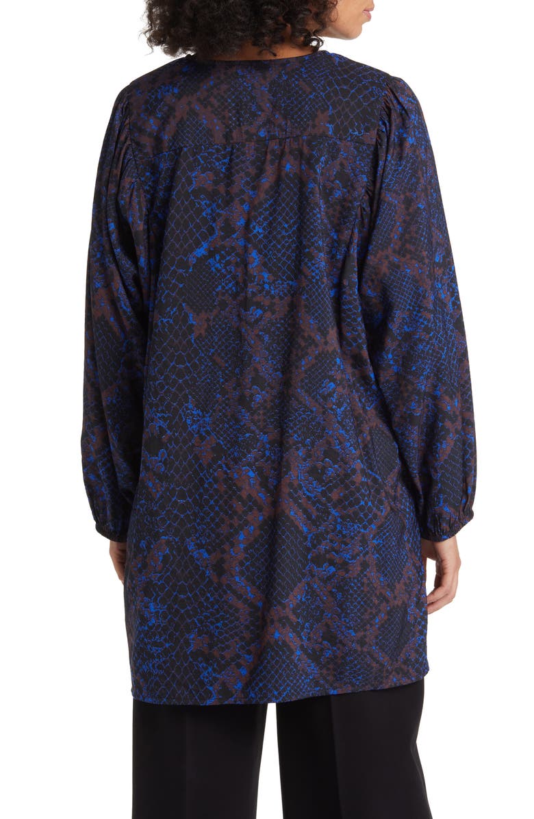 Masai Copenhagen Gabriele Oversize Abstract Print Long Sleeve Tunic Top, Alternate, color, 