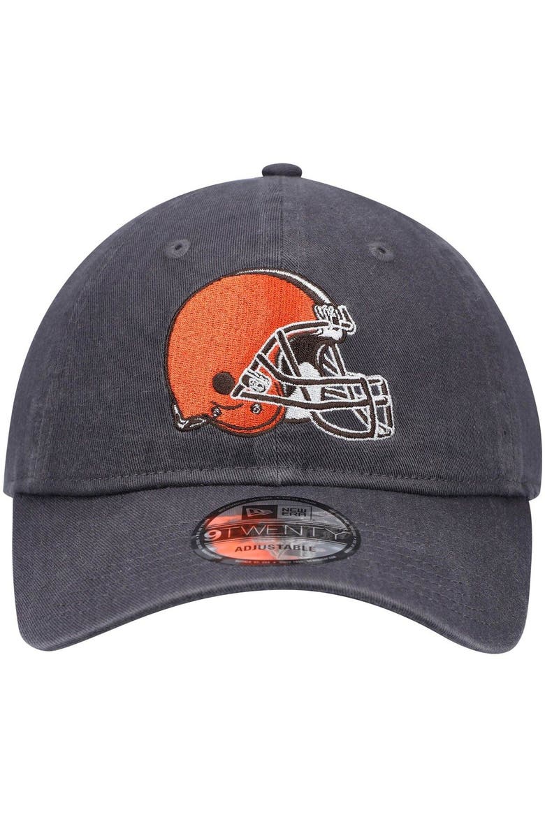Men's New Era Graphite Cleveland Browns Icon Core Classic 2.0 9TWENTY Adjustable Hat, Alternate, color, Graphite