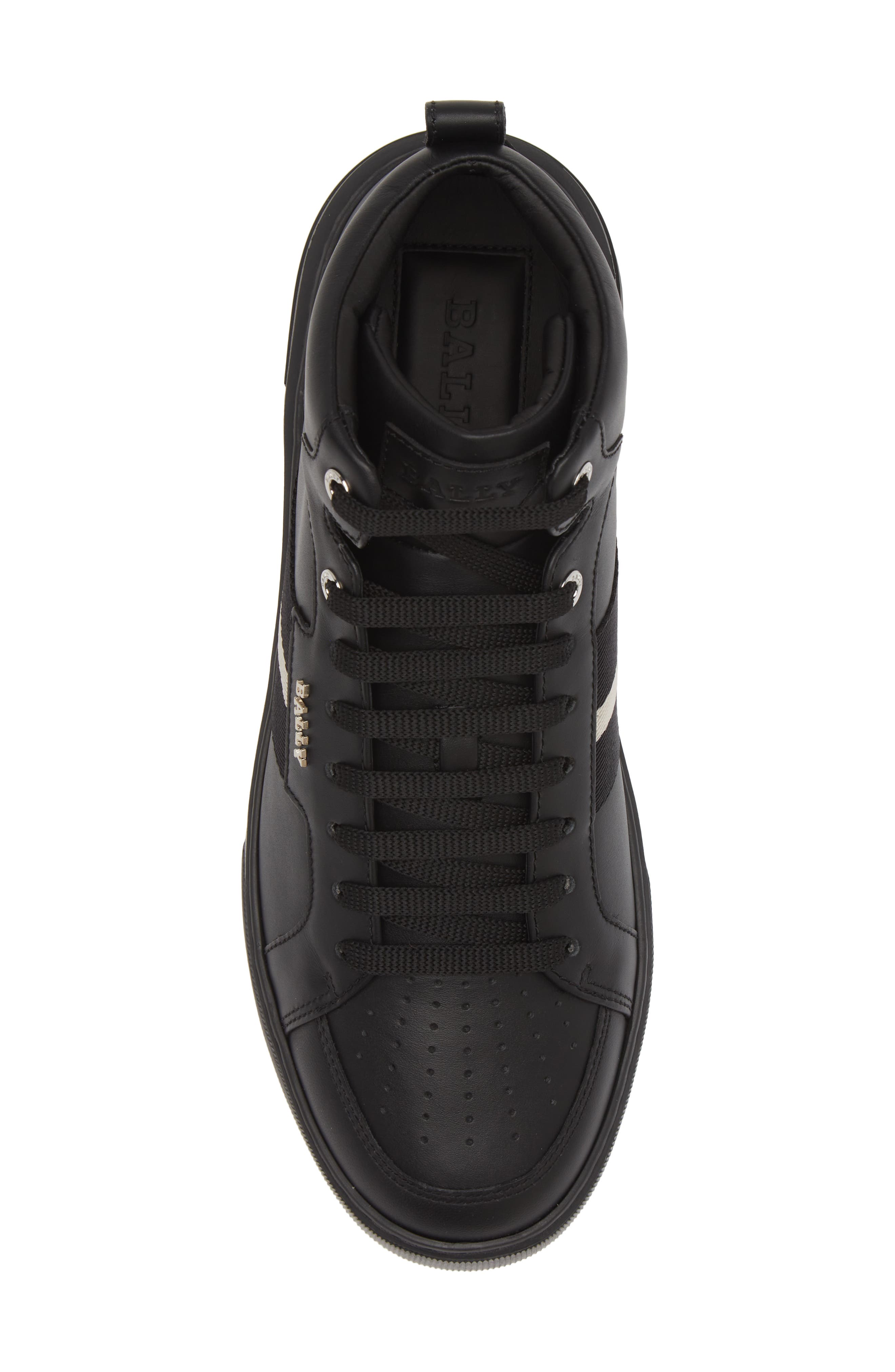 Myles Sneaker, Alternate, color, BLACK,CALF,PLAIN