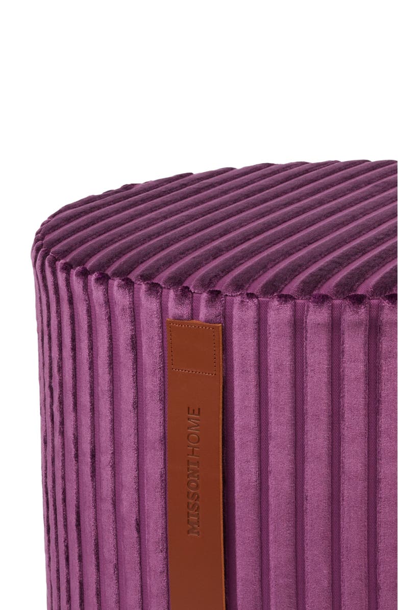 Missoni Home Coomba Cylinder Pouf 40x30, Alternate, color, Purple