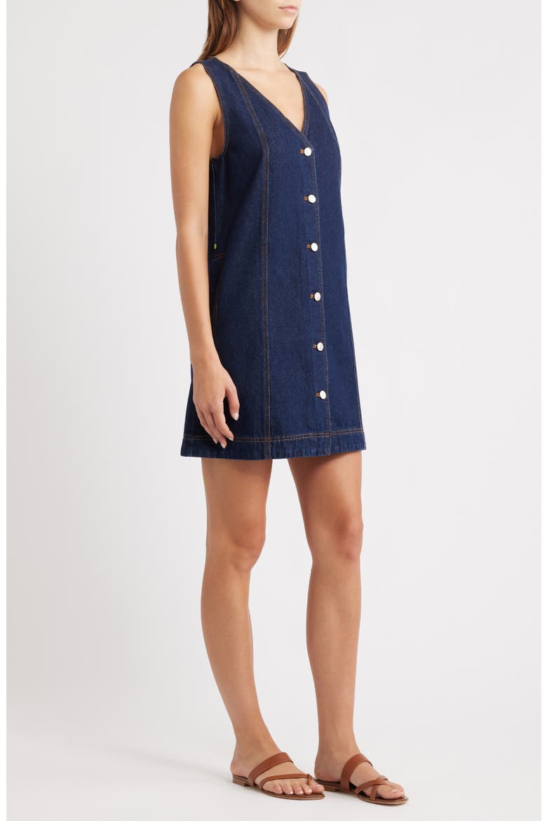 Nala Denim Tank Dress, Alternate, color, BLEU NUIT